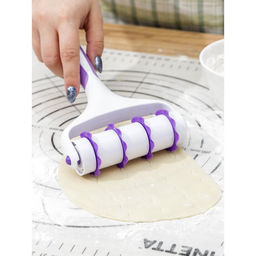 Валик для нарезки теста Доляна Лепота, 12,5?3?19 см, 4 насадки, цвет белый  фото 6