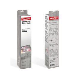 Разделители для ящиков раздвижные, набор 2 шт., 33x8.8 см, DRAWER ORGANIZER, коричневый, шт - Valiant фото 18