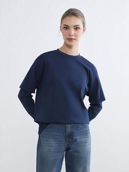 Bisiklet Yaka Kad?n Ti??rt