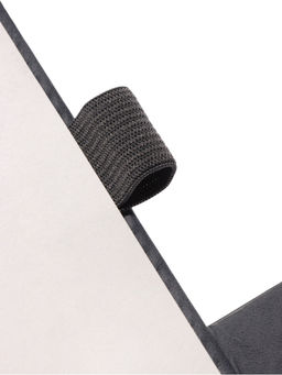 Ежедневник недатированный А5, с хлястиком, 128 листов, в линейку, пвх, серый - Simaland фото 11