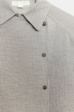 CAMISA ASIM?TRICA BOTONES ZW COLLECTION / Negro / Blanco - Zara фото 7