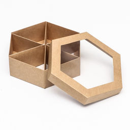 Цена за 5 шт. Коробка под сухофрукты менажница 18,5 х 18,5 х 5,5 см - UPAK LAND фото 3