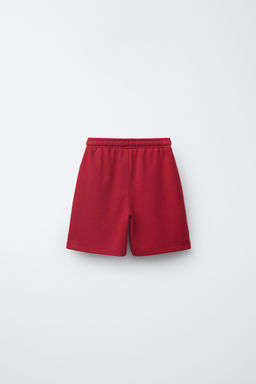 CONJUNTO CAMISETA Y BERMUDA INTERLOCK / Rojo - Zara фото 4