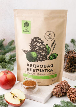 Кедровая клетчатка Cedar Immuno, 250 г  псиллиум, яблоко, мелисса - Сибирский кедр фото 3