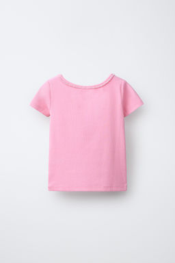 CAMISETA RIB JOYAS / Rosa - Zara фото 2