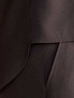 Укороченная блузка с V вырезом из плотного лиоцелла