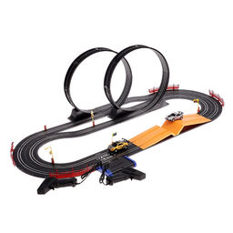 Автотрек TOP TURBO, с 2 машинами, 1:43, длина трасы 560 см, работает от сети - АвтоГрад фото 2