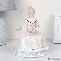 Статуэтка Дама с цветами 23 см / HP3156 /уп 18/ - Галеонтрейд фото 12