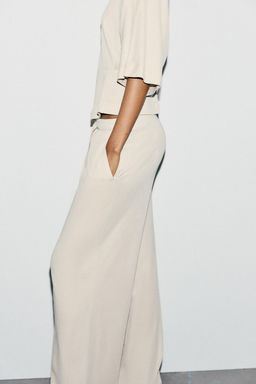 COTTON STRAIGHT-LEG TROUSERS - Zara фото 5