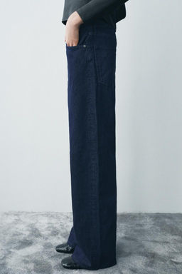 ZW COLLECTION RELAXED FIT MID-RISE JEANS - Zara фото 3