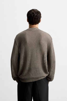 OPEN-KNIT TEXTURED CARDIGAN - Zara фото 3