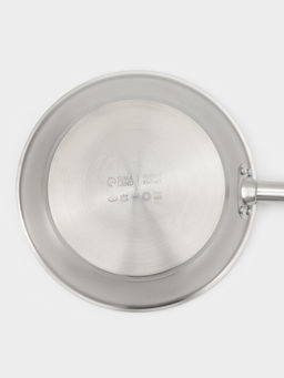 Сковорода Hanna Knövell, d=30 см, h=6 см, толщина стенки 0.6 мм, индукция, дно al+fe+al, нержавеющая сталь, серебристая