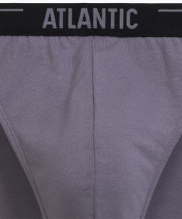 ATLANTIC 5SMP-004 Трусы спорт Solid - набор (5 шт.) коричневый + графитовый + черный + фиолетово-серый + каберне фото 7