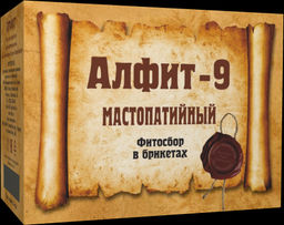 Фитосбор фиточай в брикетах Алфит - 9 Мастопатийный Алфит 1312
