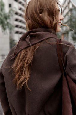 SOFT JACKET WITH LEATHER EFFECT TRIMS - Zara фото 5