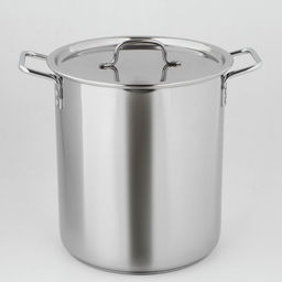 Кастрюля Катунь «Общепит», 20 л, d=30 см, h=33 см, с крышкой, капсульное дно, индукция, нержавеющая сталь, хромированная