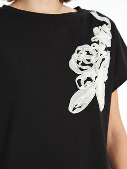 Bisiklet Yaka Nak??l? Kad?n Bluz