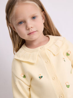 ACOOLA / Кардиган детский для девочек Jojo бежевый  фото 4