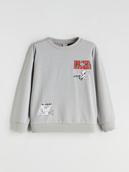 Bisiklet Yaka Brawl Stars Bask?l? Uzun Kollu Erkek ?ocuk Sweatshirt