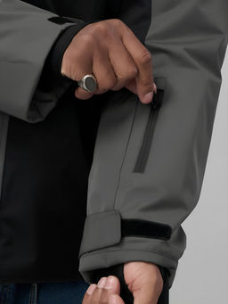 Горнолыжная куртка мужская зимняя темно-серого цвета 7612TC - Mtforce фото 8