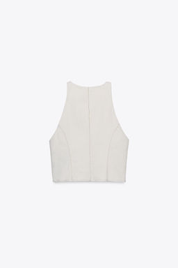 Z1975 DENIM CROP WAISTCOAT - Zara фото 15