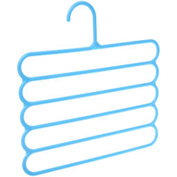 Цена за 3 шт. Вешалка для брюк 2шт "ИДЕЯДОМА", цвет голубой, 5 отд, 30*30см (Лейбл Селфи)