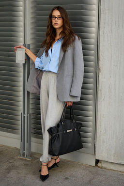 Рубашка оверсайз в полоску хлопковая