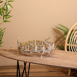 Подсвечник на 12 свечей 12 месяцев, 37?37?14 см, алюминий