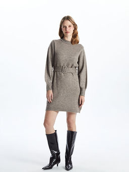 Bisiklet Yaka Kad?n Triko Tunik