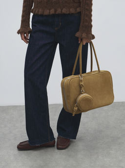 Женская сумка с ручками CALZETTI Артикул 4792873, зеленовато-бежевый - Tendance фото 5