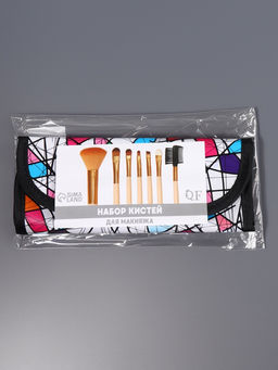 Набор кистей для макияжа PASTEL BLUSH, 7 шт., чехол на кнопке