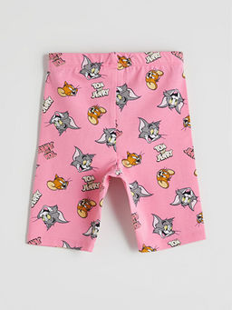 Tom & Jerry Bask?l? K?z ?ocuk K?sa Tayt