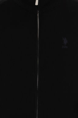 Мужской черный базовый трикотажный кардиган Неожиданная скидка в корзине - U.s. polo assn фото 6