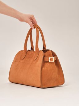 Сумка замшевая Deboro 31092 желтый янтарь