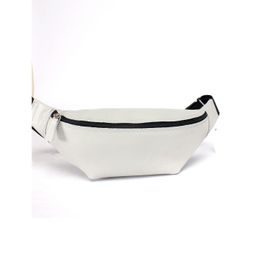 Сумка женская натуральная кожа (на пояс) Croco-855, 1 отд, серый флотер (265) 246715