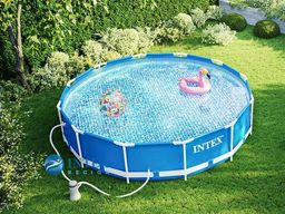 -22% Бассейн Metal Frame 366х76см + фильтр-насос 2,0 м3/ч, INTEX  фото 3