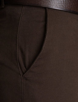 Kahverengi Slim Fit Chino Pantolon