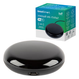 ULC-A700 18M/WF BLACK Умный ИК-пульт Wi-Fi, универсальный. micro-USB 5V (в/к). 18м. Черный. Голосовое управление+приложение UnielSmart. TM Uniel - Volpe фото 6