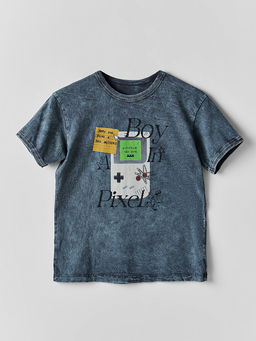 Футболка для мальчиков серая с принтом - Mark formelle фото 4