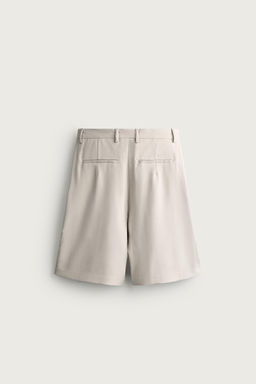 BERMUDA WIDE FIT PLIEGUES / Beige claro - Zara фото 8