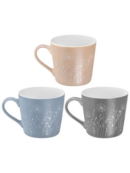 Набор кружек 3 пр. 400 мл 13*9,5*9 см Полевые цветы, разноцветные, фарфор - Elan gallery фото 4