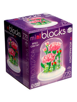 Конструктор «Mini Blocks. Гвоздика», свет, 770 деталей