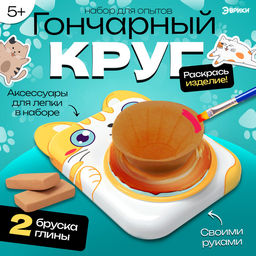 Набор для опытов Гончарный круг: Котик