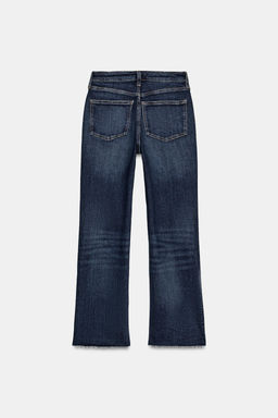 JEANS TRF CROPPED FLARE TIRO ALTO / Marino - Zara фото 8