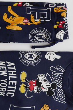 Conjunto estampado de 2 piezas en tejido sudadera - H&m фото 2