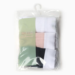 Набор трусов слипы MINAKU рубчик размер 48-50 (белый, бежевый, чёрный) 3 шт.