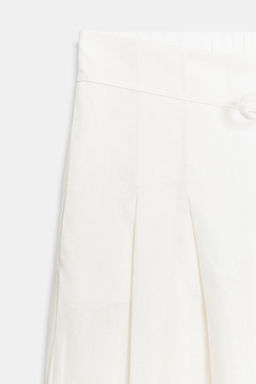 PANTAL?N ANCHO PINZAS / Blanco roto - Zara фото 5