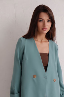 Двубортный жакет без лацканов - Martichelli фото 9