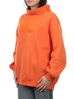 2510 ORANGE Толстовка женская (85% хлопок, 10% полиэстер, 5% спандекс) - Fashion фото 6