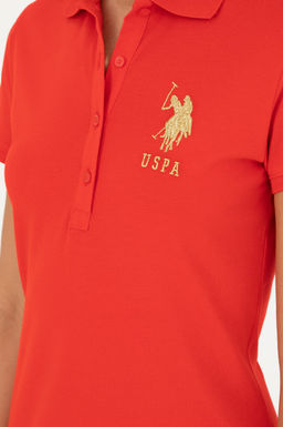 Женское красное трикотажное платье Неожиданная скидка в корзине - U.s. polo assn фото 6